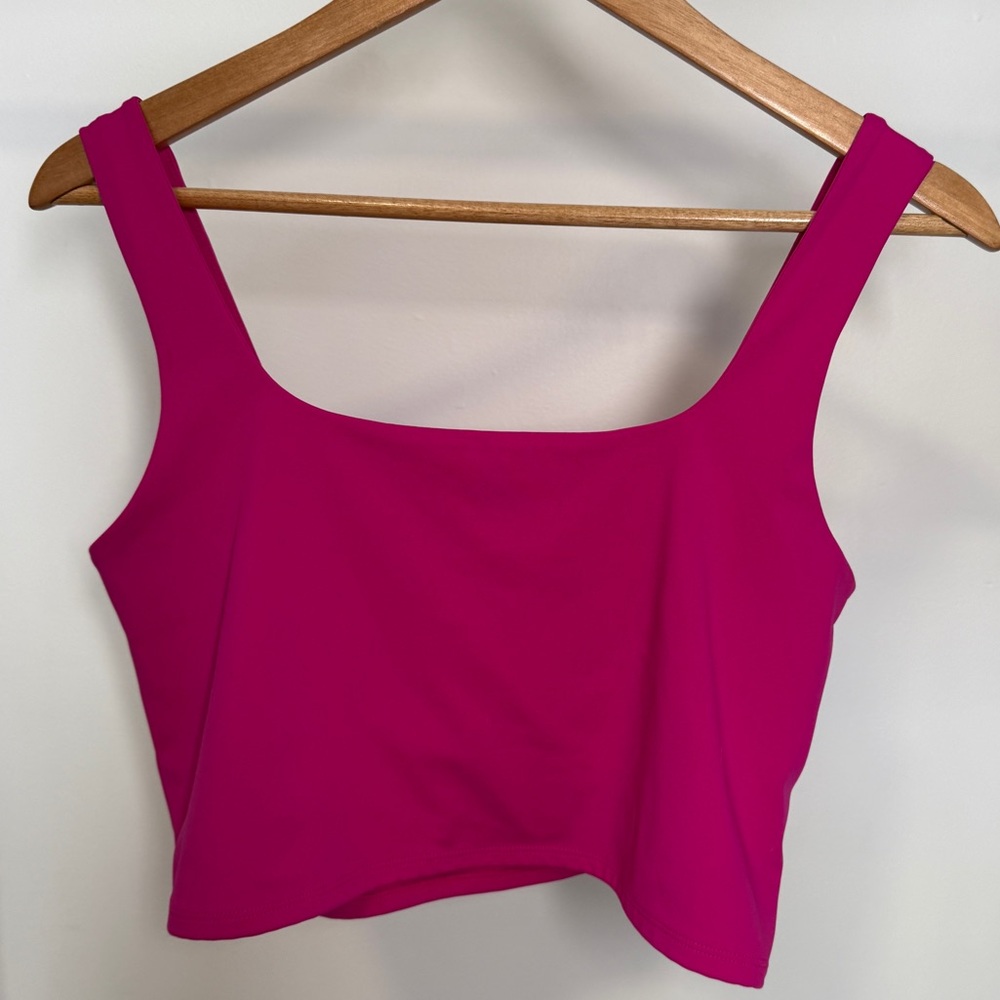 Express Pink Cropped Tank